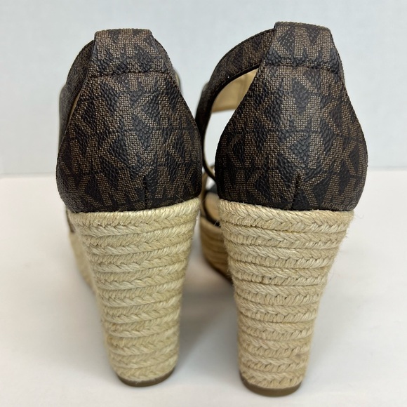 Michael Kors Womens Berkley Espadrille Wedge Sandals Sz 8M Tried On Only! No Box - Picture 11 of 13